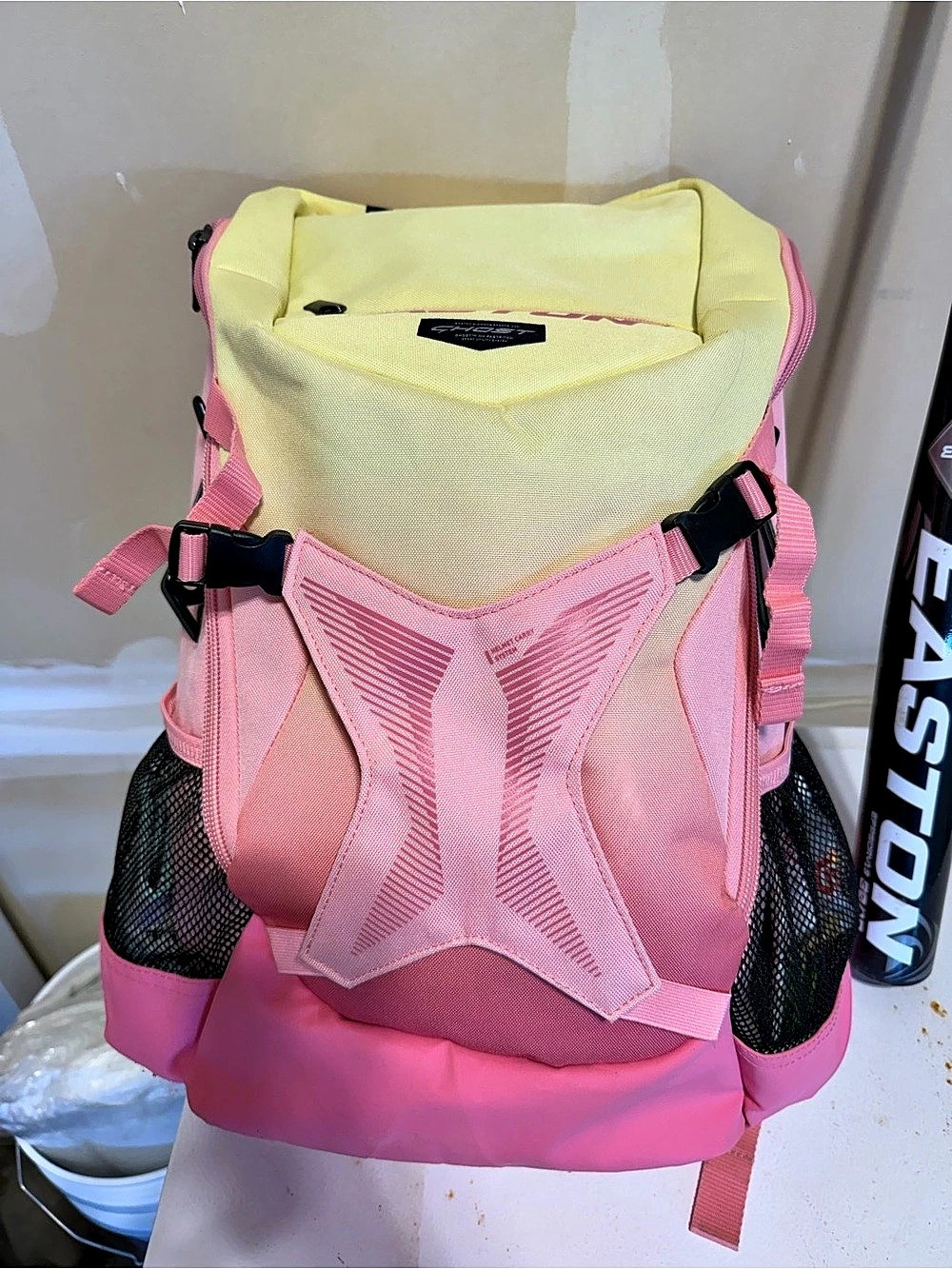 Easton Ghost NX Fastpitch Softball Backpack Pink & Yellow